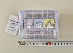 ちいかわ　マチ付きビニールポーチ　ハチワレ　うさぎ