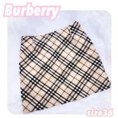 【極美品】Burberry バーバリー　ノバチェック　ミニスカート 36 S