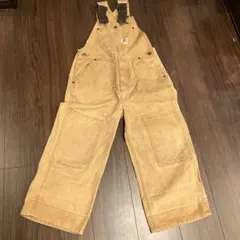 Carhartt ベージュ オーバーオール 130 140