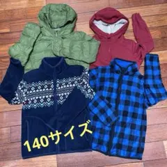 UNIQLOユニクロ 上着ジャケット まとめ売り4点 140サイズ