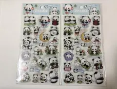 Panda Cute Stickers 6枚セット