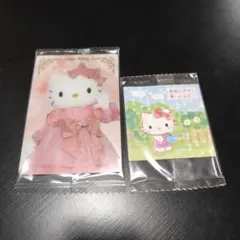新品　ハローキティ　カード&シール