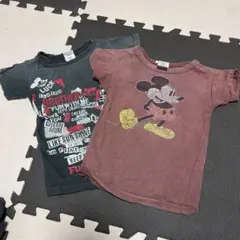 デニム＆ダンガリー　ミッキーＴシャツ2枚セット　110