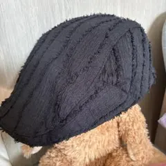 【お値下げ】美品　黒のキャスケット・ハンチング