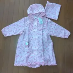 サンリオ ハローキティ ポンチョ（雨具　レインコート）サイズ120 ピンク