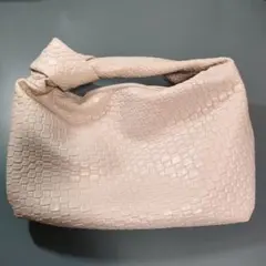 オフホワイト クロコダイル型押し ハンドバッグ