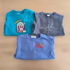 ロンパース 裏毛 男の子 70(60〜70)サイズ 3点セット