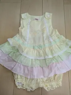 Souris フリルミルキースーツ イエロー 90cm