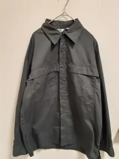 UNIQLO U オーバーサイズシャツ チャコール S/ユニクロユー