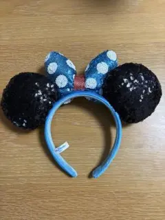 ディズニー　ミニーカチューシャ　水玉
