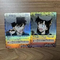 名探偵コナンカードゲーム キラ プロモ Vol.14 工藤新一 毛利蘭 - メルカリ