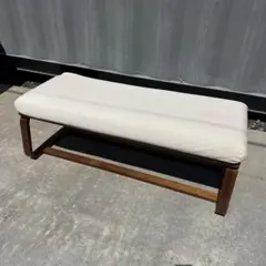 無印良品　重なるテーブルベンチ　オーク材　成形合板　廃盤　入手困難 稀少なMUJI(無印良品)の重なるテーブルベンチ・成型合板・オーク材2点