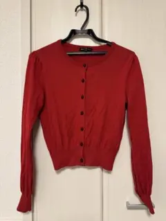 アニエスベー　赤 長袖カーディガン