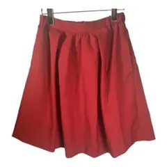 アーバンリサーチ【F】レディース ひざ丈スカート 赤 ポケット２つ