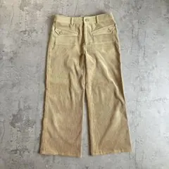 【美品】コーデュロイパンツ ベージュ ウエスト67 細畝 ヴィンテー
