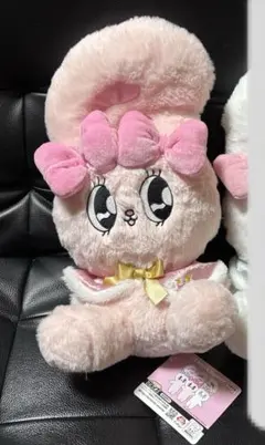 ① エスターバニー ウィンターケープ BIGぬいぐるみ　ピンク