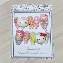 ネイルチップ　キティ