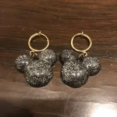 ミッキーマウス型 イヤリング 2点セット　値下げ交渉⭕️