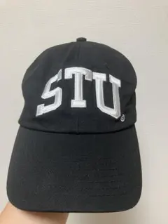 Stussy STU ロゴ キャップ ブラック - メルカリ