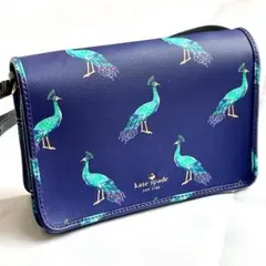 【お値下げ中】ケイトスペード ショルダーバッグ 孔雀柄 ピーコック