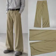 00s Ralph Lauren シルク 1タック ワイドレッグ スラックスのサムネイル