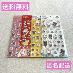 お買い得 ハローキティ くまのがっこう フロッキーシール 4種セット