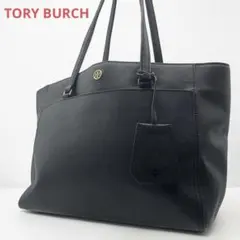 TORY BURCH 트리버치 토트 백 블랙 가죽
