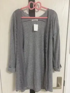 Alphabet's alphabet. グレー 長袖カーディガン