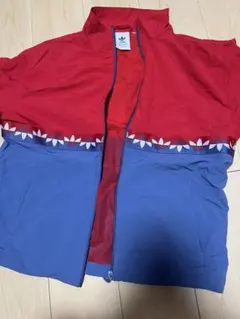adidas ナイロンジャケット 赤 青