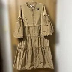 新品タグ付きスーパービューティー ティアード コート ワンピース 2WAY