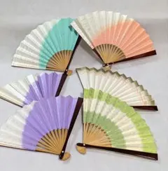 茶扇子　扇子　茶会　茶道　溜塗　溜塗り ６本セット　5寸　15cm