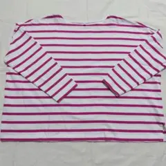 coca コカ レディース 長袖 ボーダーカットソーTシャツ ピンク Мサイズ