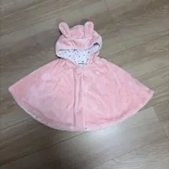 MIKIHOUSE ピンク ベビーポンチョ フリース　70-90