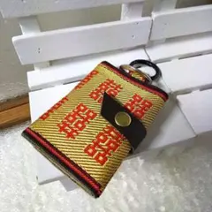 Z7.202❤️吊り下げミニ財布 ミニ小銭入れ マルチポーチ キーケース 畳縁