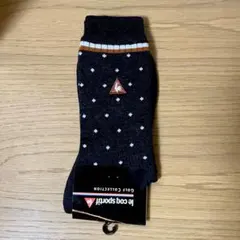 【新品未使用】ルコック 靴下 ソックス ゴルフ 黒 デサント 25-27cm