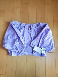 W closet　ブラウス　パープル【サイズ　フリー】