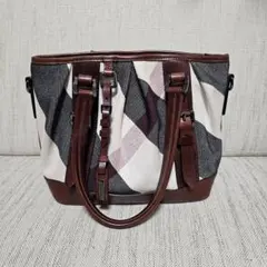 バーバリー チェック柄 2WAY トートバッグ レディース BURBERRY