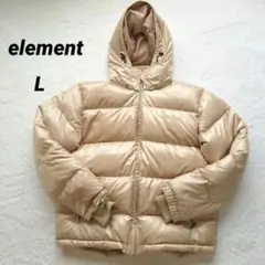 エレメント メンズダウンジャケット 【L】element ゴールド 派手色