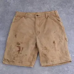 き*こ様 USA製 Carhartt ペインターショーツ W35 グリーン 古着 - メルカリ