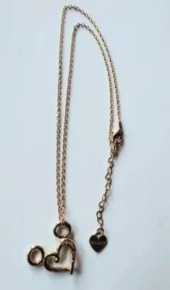 可愛いディズニーハート型ペンダント ネックレス ピンクストーン付き