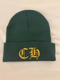 CHROME HEARTS 最新ニット帽 グリーン イエロー 刺繍のサムネイル