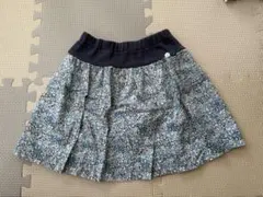 【美品】familiar 青　お花柄スカート　110㎝