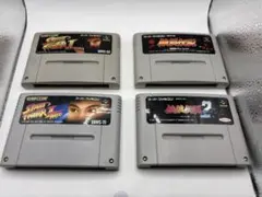 【4本セット】SFC ストリートファイターⅡ、ターボ 餓狼伝説1、2 ソフトのみ