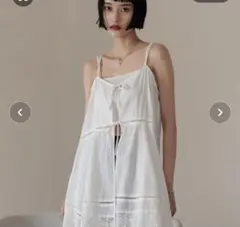 LOWRYS FARM 2WAYコットンレースミニワンピース