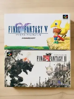 スーパーファミコン SFC ファイナルファンタジーⅤ Ⅵ 箱説付き 2本セット