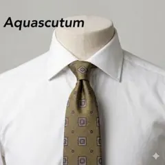 Aquascutum アクアスキュータム OF LONDON シルクネクタイ