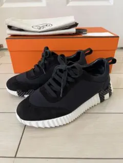 値下げ⭐︎エルメス　バウンシング　36 1/2 ブラック 2025年最新】エルメス スニーカー バウンシングの人気アイテム - メルカリ