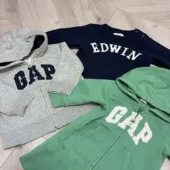 ベビー服 まとめ売り　Gap 80cm ロンパース パーカー　ロンパース