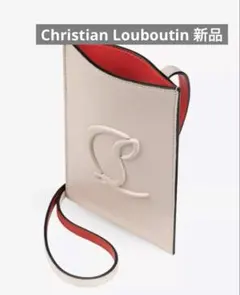 【新品未使用】Christian Louboutinレザースマホショルダーバッグのサムネイル
