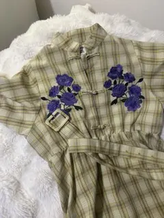 【jouetie（ジュエティ）】 チャイナフラワーワンピース